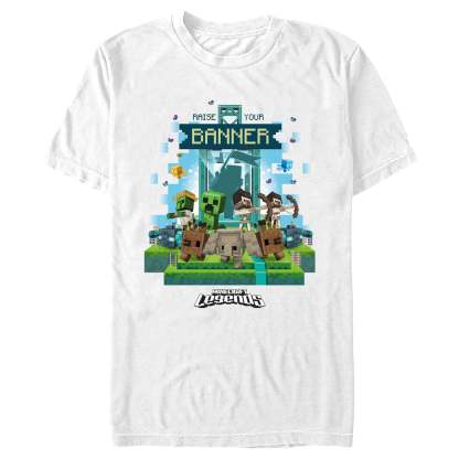 Men's Minecraft Legends Raise Your Banner T-Shirt