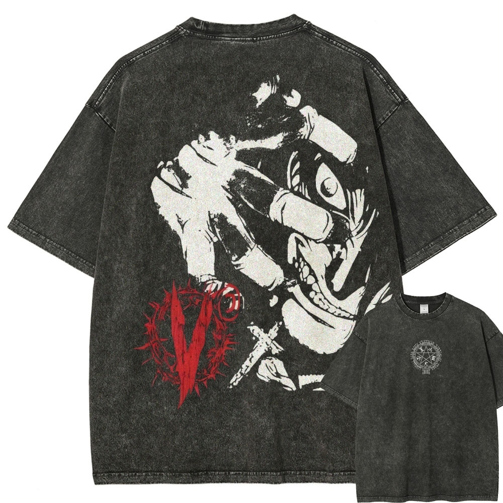 Hellsing Unisex Ultimate Vampire Unisex Fit Washed T-Shirt 2502000124