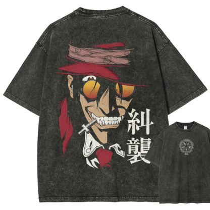 Hellsing Unisex Ultimate Vampire Unisex Fit Washed T-Shirt 2502000158