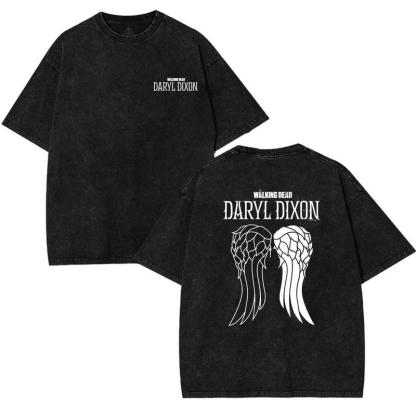 The Walking Dead Washed Tee Heavyweight Cotton T-shirt