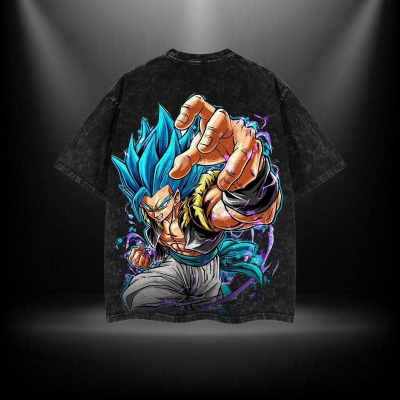 Gogeta - Dragonball Super Clothing Washed Cotton T-Shirt