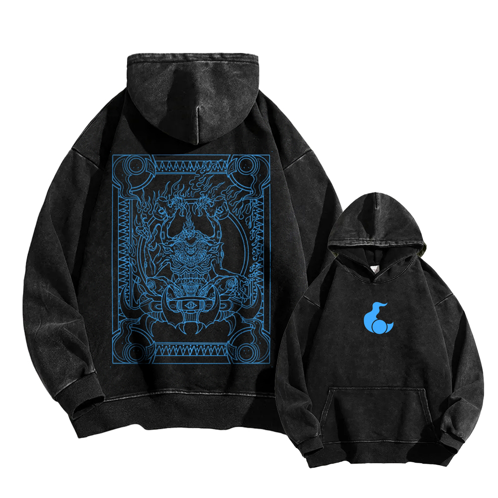 Berserk Casual Washed Hoodie 2509021399