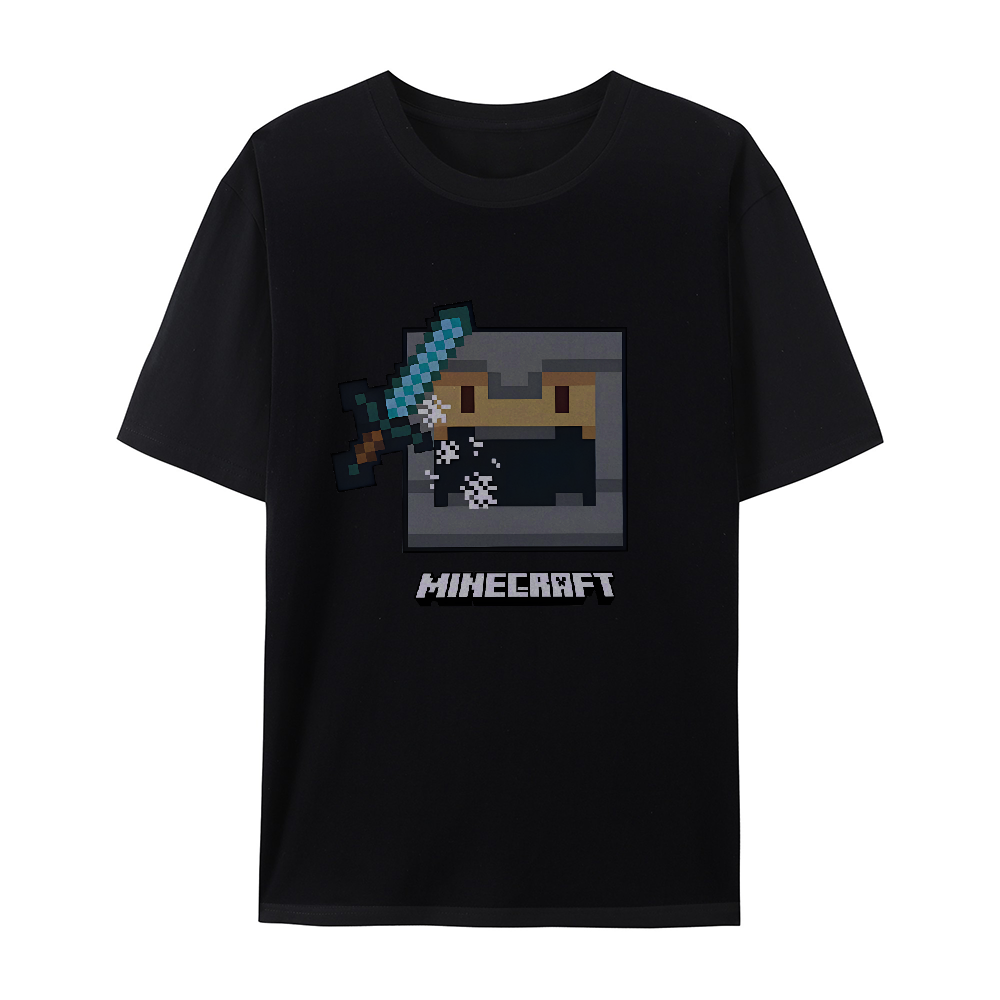 Minecraft Fight Ready cotton graphic T-Shirt 