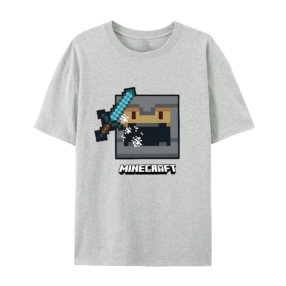 Minecraft Fight Ready cotton graphic T-Shirt
