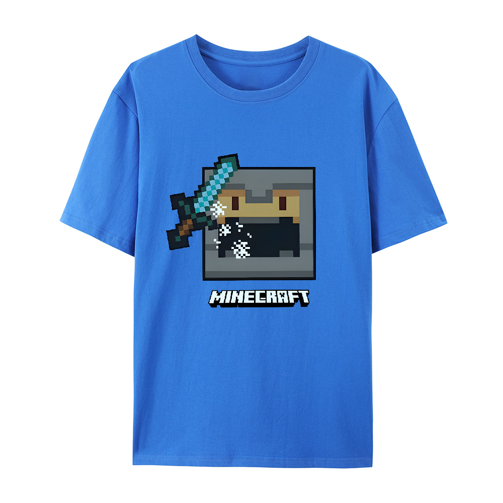 Minecraft Fight Ready cotton graphic T-Shirt