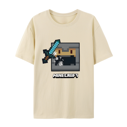 Minecraft Fight Ready cotton graphic T-Shirt 