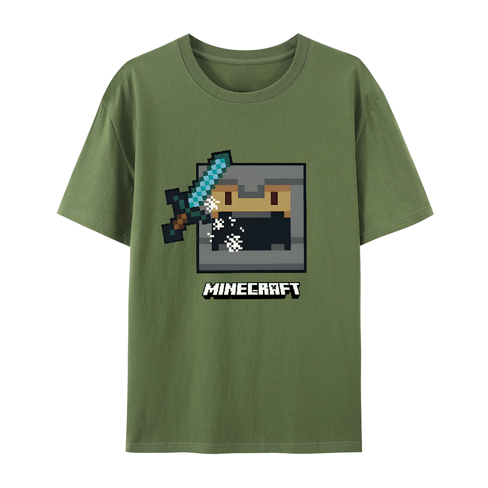 Minecraft Fight Ready cotton graphic T-Shirt 
