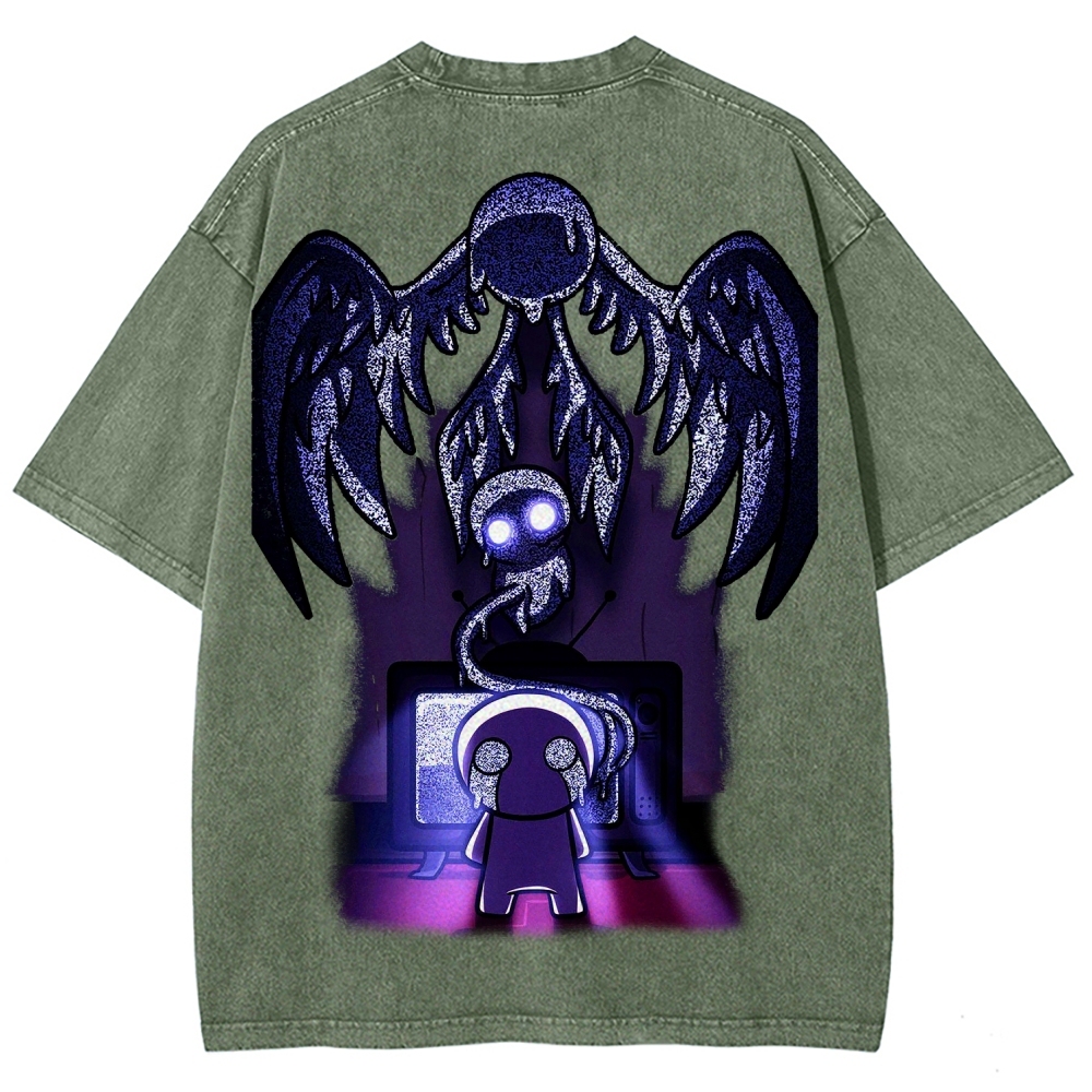 Who am I? The binding of Isaac Unisex Fit Washed T-Shirt 2601000776