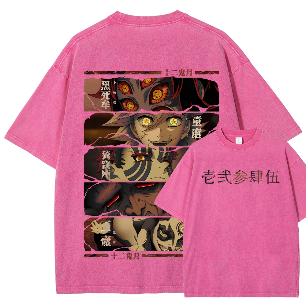 Demon Slayer Clothing Washed Cotton T-Shirt