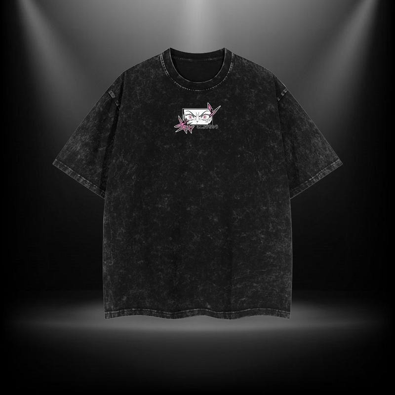 Nezuko - Demon Slayer Clothing Washed Cotton T-Shirt
