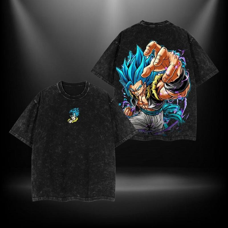 Gogeta - Dragonball Super Clothing Washed Cotton T-Shirt
