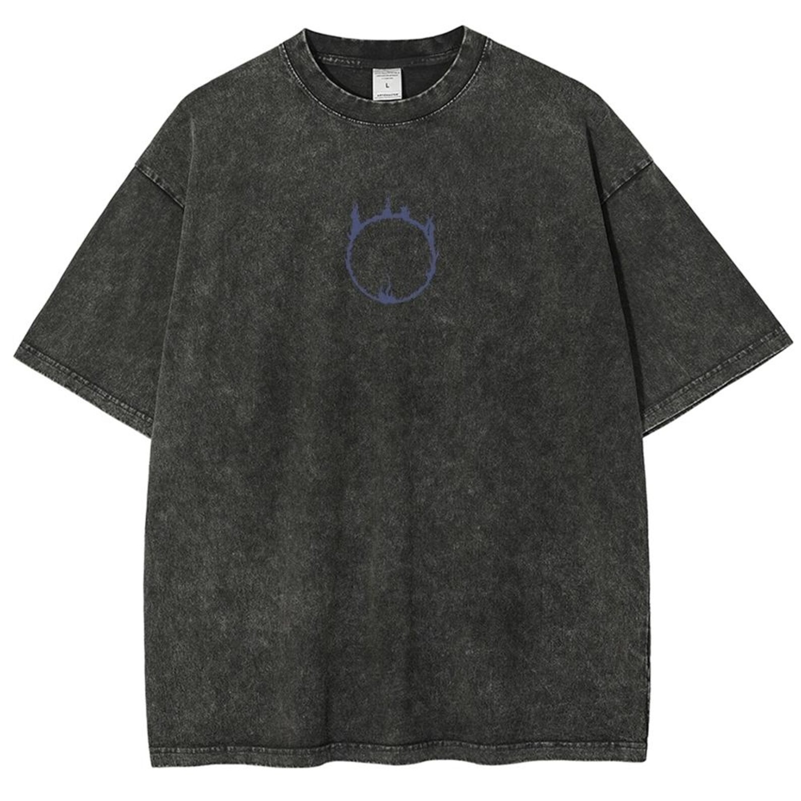 Dark Souls Vintage Wash T-Shirt, Soulsborne Inspired, Video Game Aesthetic, Metal Style