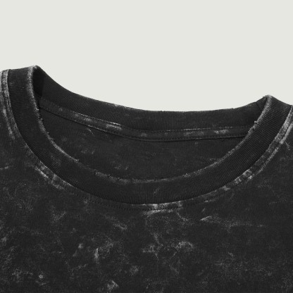 Attack on Titan Anime Acid Washed Oversize T-Shirt Eren Jeager Anime Tee Gift For Him