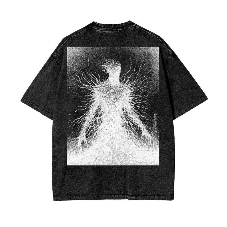 Attack on Titan Anime Acid Washed Oversize T-Shirt Eren Jeager Anime Tee Gift For Him