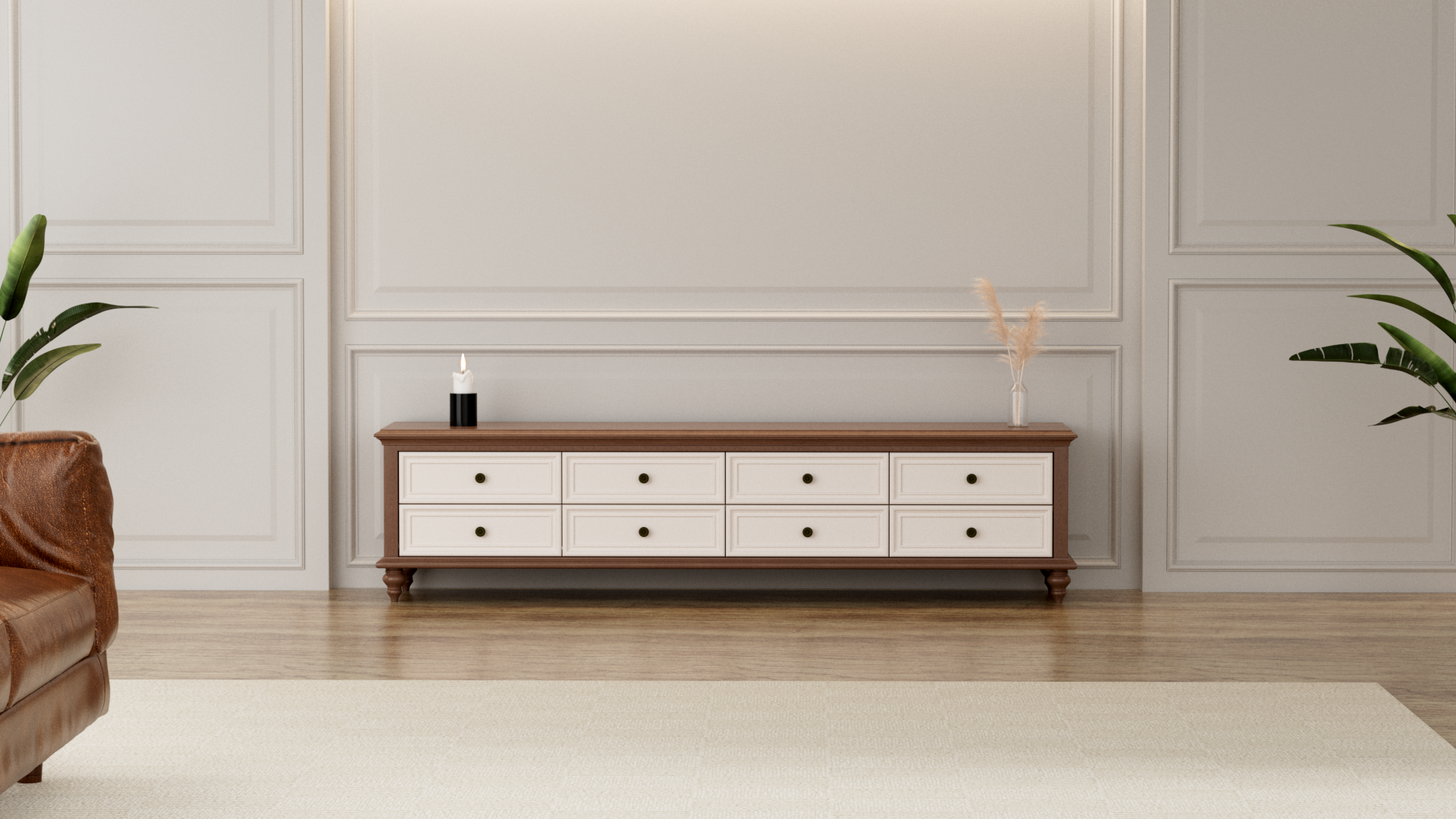 Lowboard TV Console Table