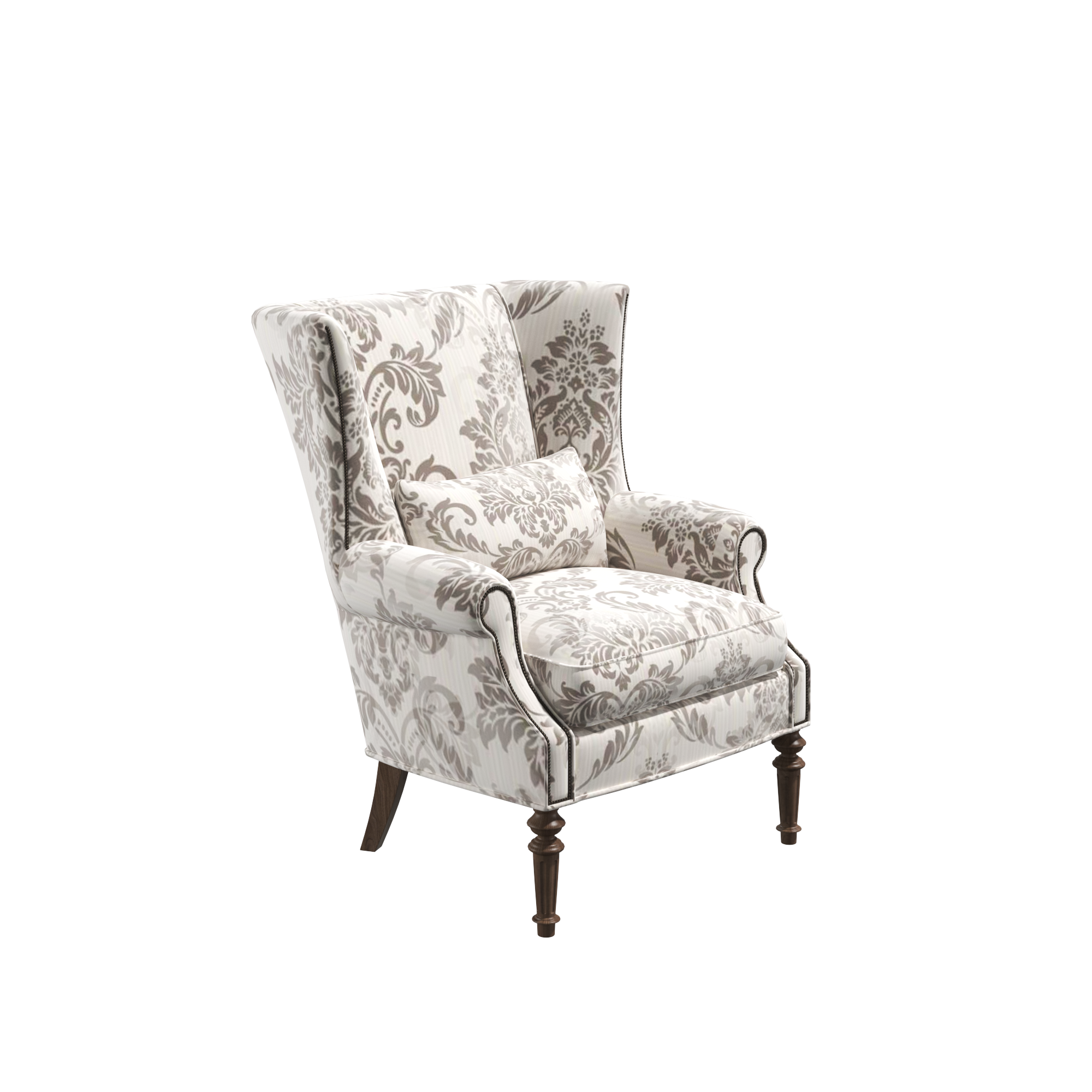 High Back Floral Accent Chairs