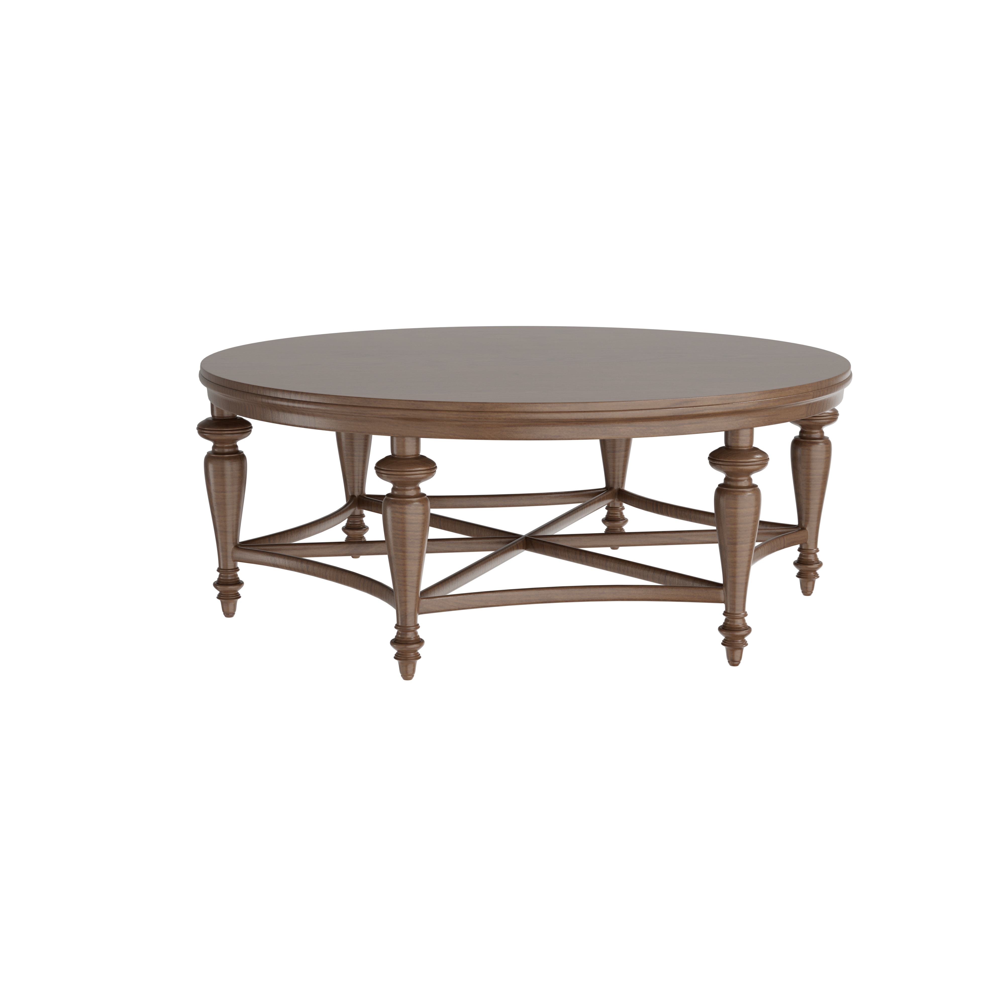 Modern Round Walnut Coffee Tables
