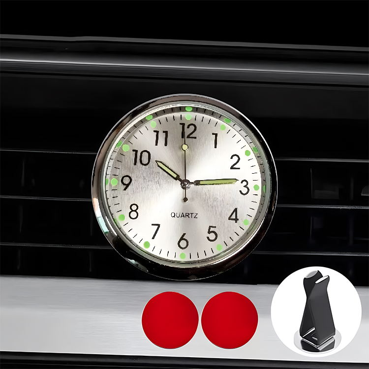 🕒[Vásárolj 1-et, kapsz 1-et ingyen]🔥Új kis világító autós óra, éjszaka jól látod az időt