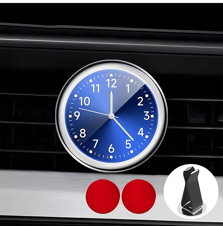 🕒[Vásárolj 1-et, kapsz 1-et ingyen]🔥Új kis világító autós óra, éjszaka jól látod az időt