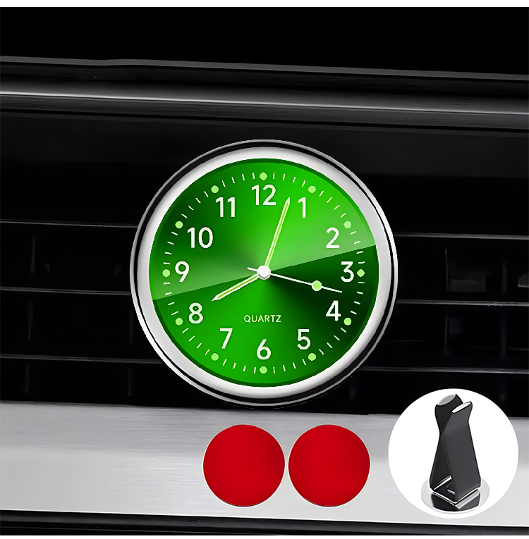 🕒[Vásárolj 1-et, kapsz 1-et ingyen]🔥Új kis világító autós óra, éjszaka jól látod az időt