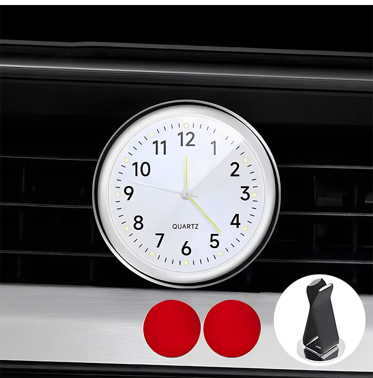 🕒[Vásárolj 1-et, kapsz 1-et ingyen]🔥Új kis világító autós óra, éjszaka jól látod az időt