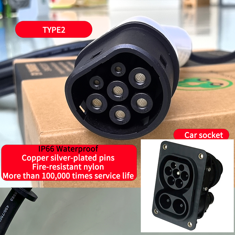 32A-Mobile wallbox for Type 2 Cars 