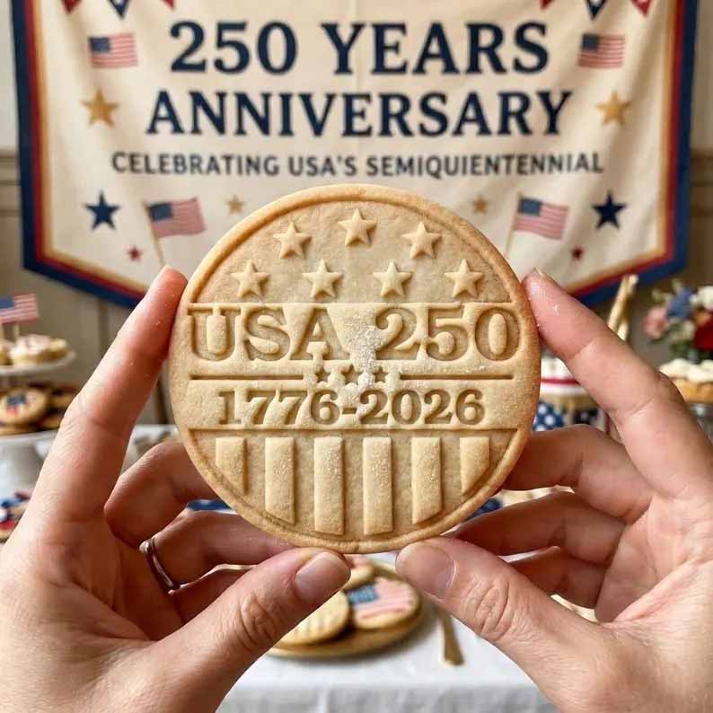 🎁Last Day 70% OFF - 1776–2026 USA 250th Anniversary Cookie Stamp