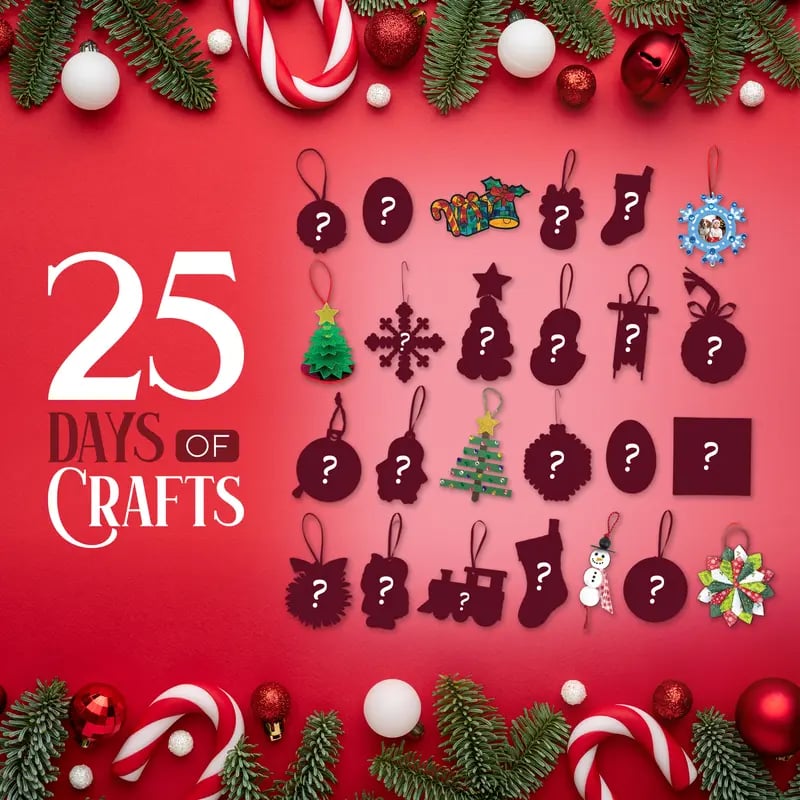 🔥Christmas Hot Sale 49% OFF - 🎄25-Day Christmas Craft Advent Calendar 2025--🚚Free Shipping