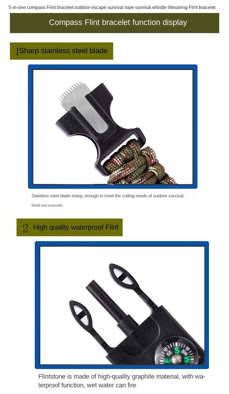 🎁TikTok Last Day Sale - 70% OFF🔥Multifunctional 5 in 1 Multifunctional Outdoor Parachute Rope