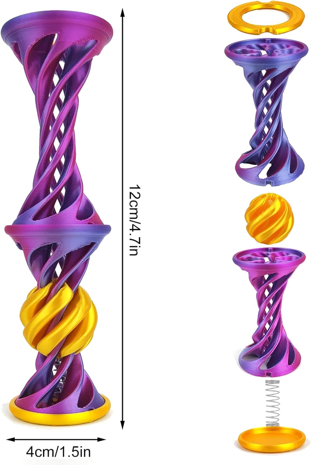 🔥Christmas Hot Sale 70% OFF-🎄Magical Spiral Launch Ball The New Fun of Fidget🎯