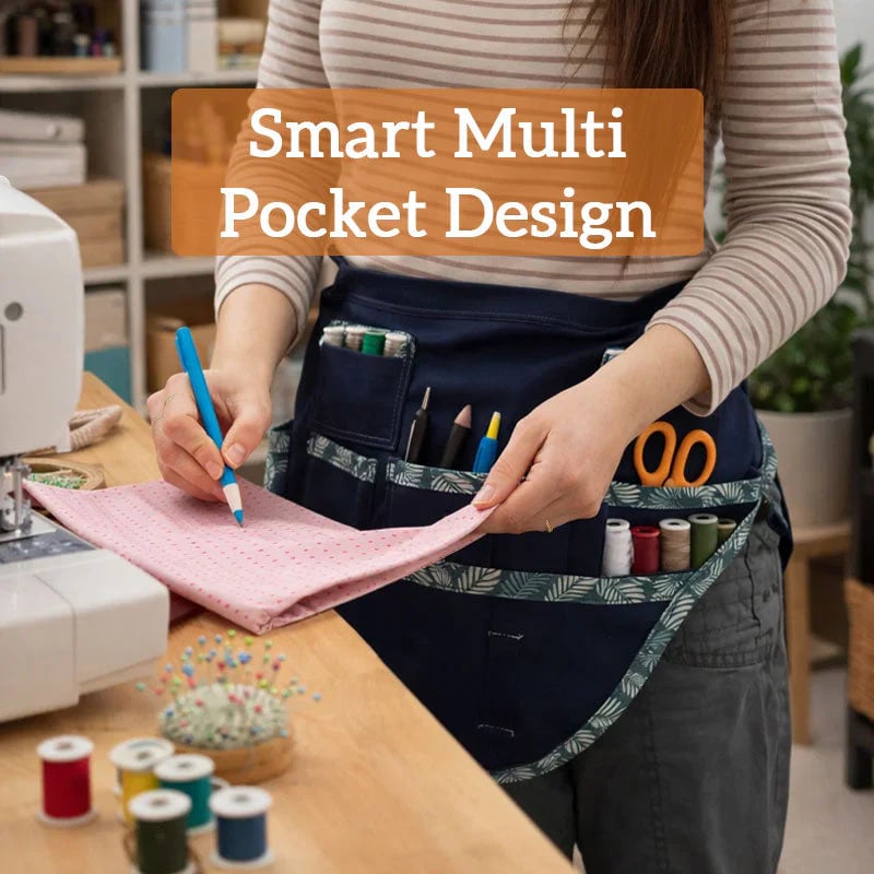 🎄Flash Sale 50% OFF 🔥All-in-One Sewing Organizer Belt —— Hands-Free Waist Tool Belt for Sewing, Crafts & DIY