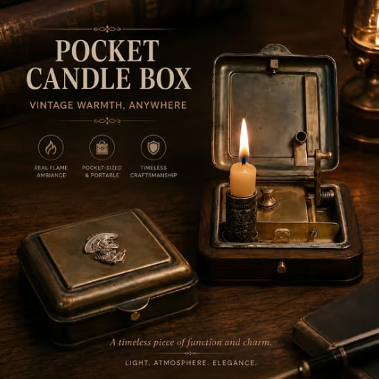 🔥LAST DAY 70% OFF - 🕯️The AuraVaultTM 19th Century Mechanical Candle Box