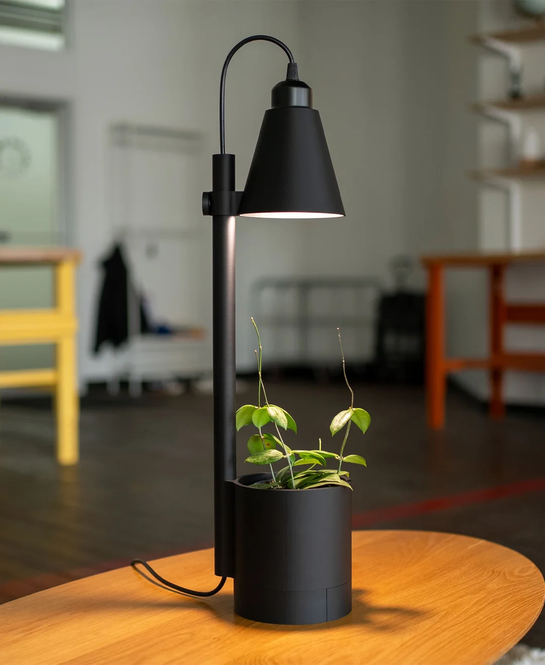 Indoor Wall Plant Pot with Light