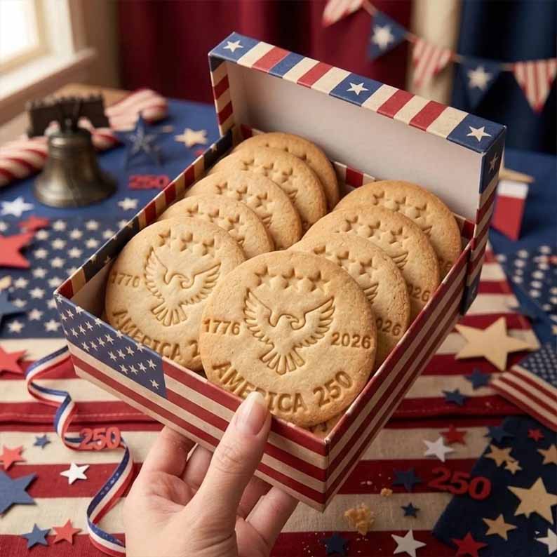 🎁Last Day 70% OFF - 1776–2026 USA 250th Anniversary Cookie Stamp