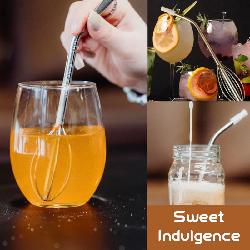🔥Hot Sale 50% OFF - 🍹[2-in-1 Innovation] The Whisk Straw | Sip, Stir, and Savor Every Drop! ✨