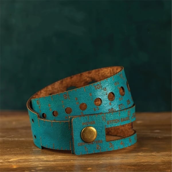 🧰Your All-in-One Crafting Companion🧰7-in-1 Leather Measuring Tool