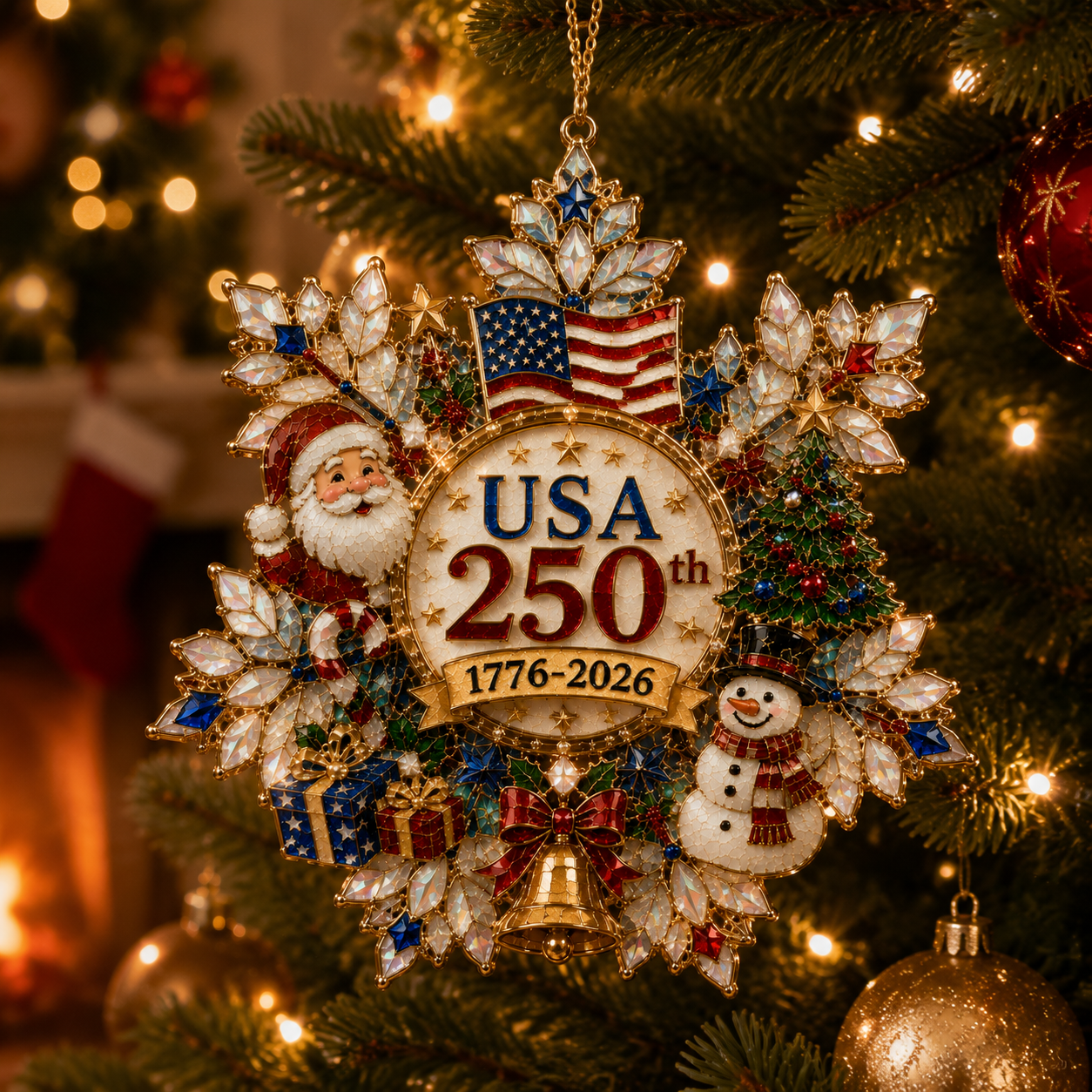🔥Last 30pcs🔥✨ Limited anniversary edition✨⏰70% OFF! Snowflake Christmas tree ornament