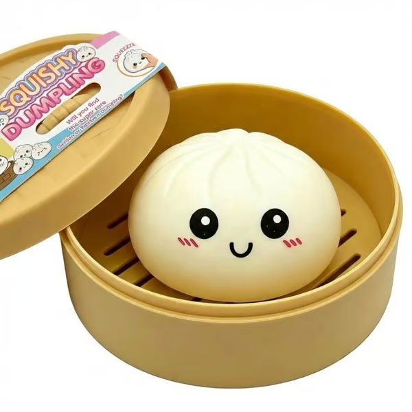 🏆Last Day Promotion! 🥟Expressive Dumpling Squishy - Blind Box, Fidget Toy✨