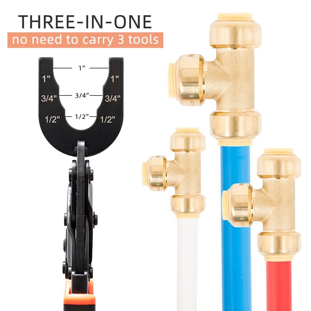 🎄Flash Sale 50% OFF 🔥Push Fit Disconnect Tong Tool-1/2" • 3/4" • 1" Multi-Size Plumbing Disconnect Pliers