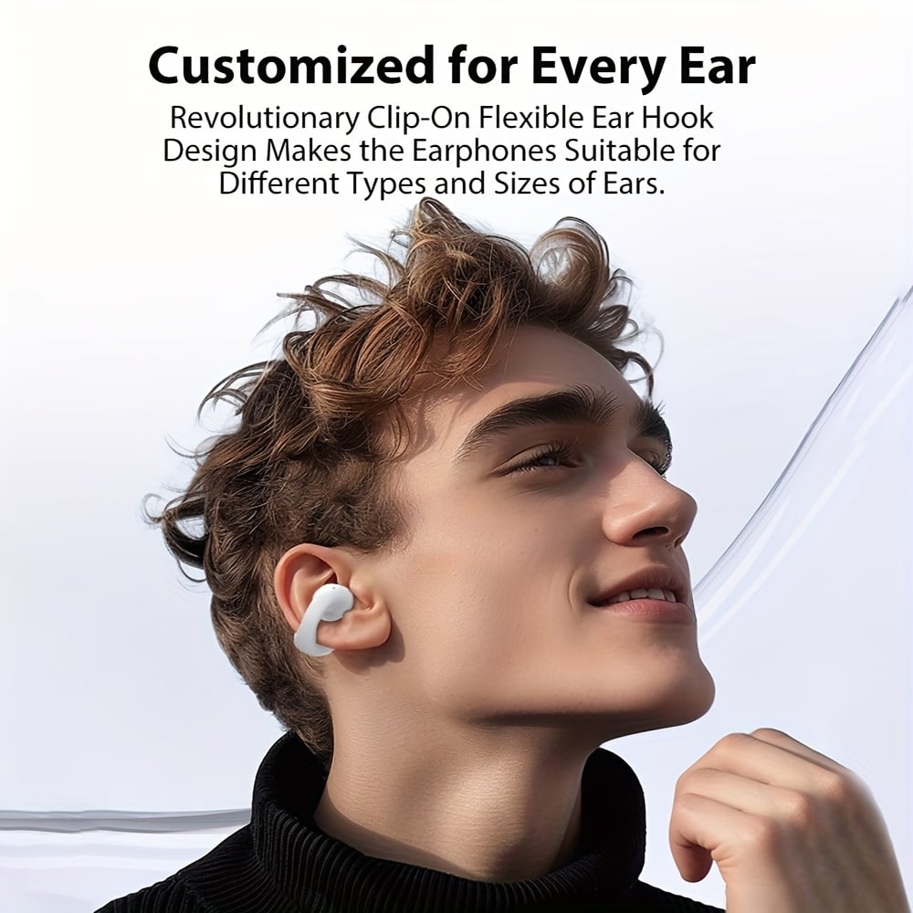 🎁TikTok Last Day Sale - 55% OFF✨Ear Clip Bluetooth Headphones  with Touch Screen