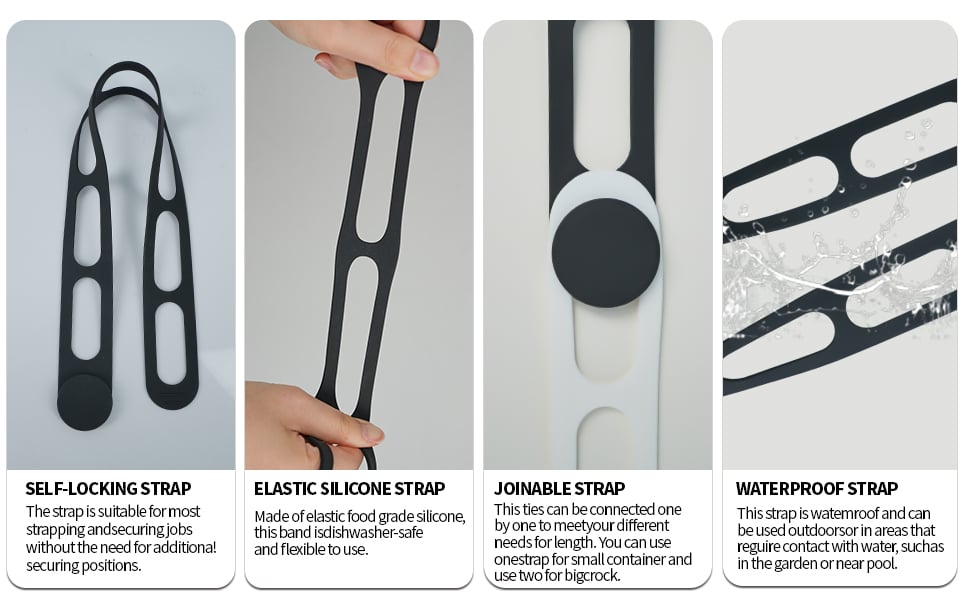 Self-Locking Silicone Strap