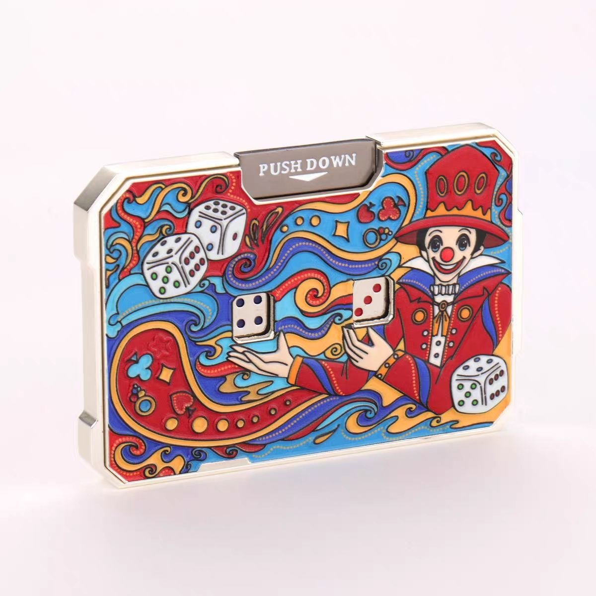 🔥Christmas Hot Sale 70% OFF🎅Card Dice Fidget Game – Premium Metal Stress-Relief Toy