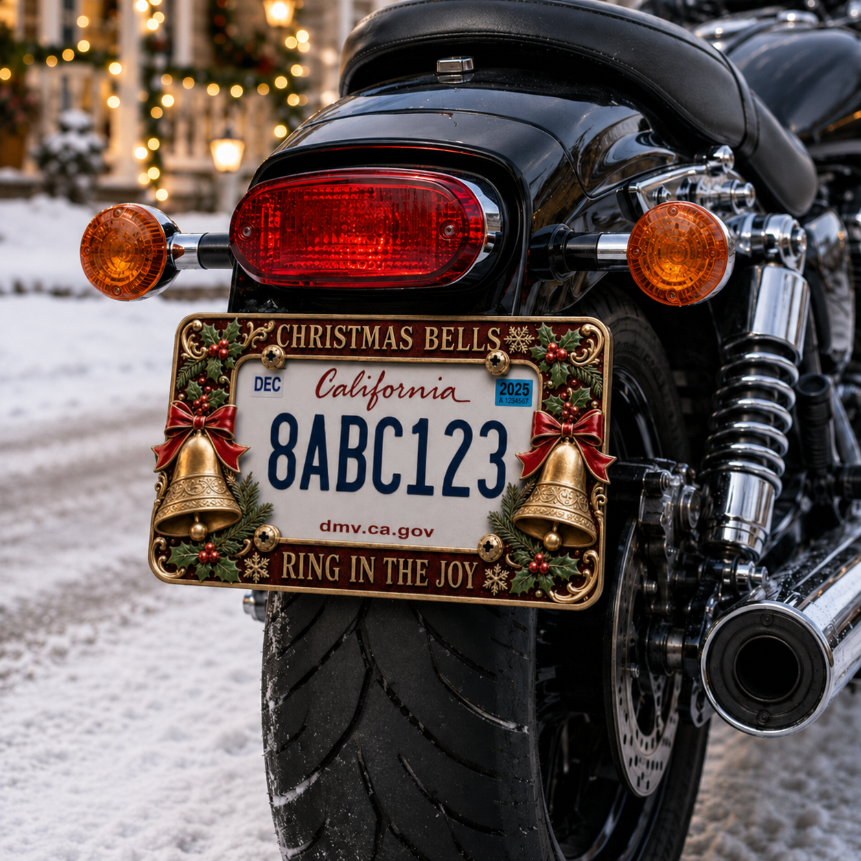 🔥LAST DAY 70% OFF-🎄Christmas License Plate Frame – Festive Style for Every Ride