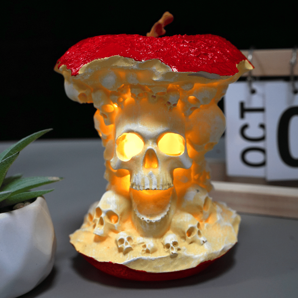 🍎Skull Apple Lamp💀: Light Up The Enchanting Fantasy Light🔥Buy 2 Free Shipping Only Today