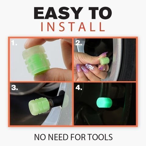 🔥Last Day 49% OFF🔥Fluorescent Tire Valve Caps
