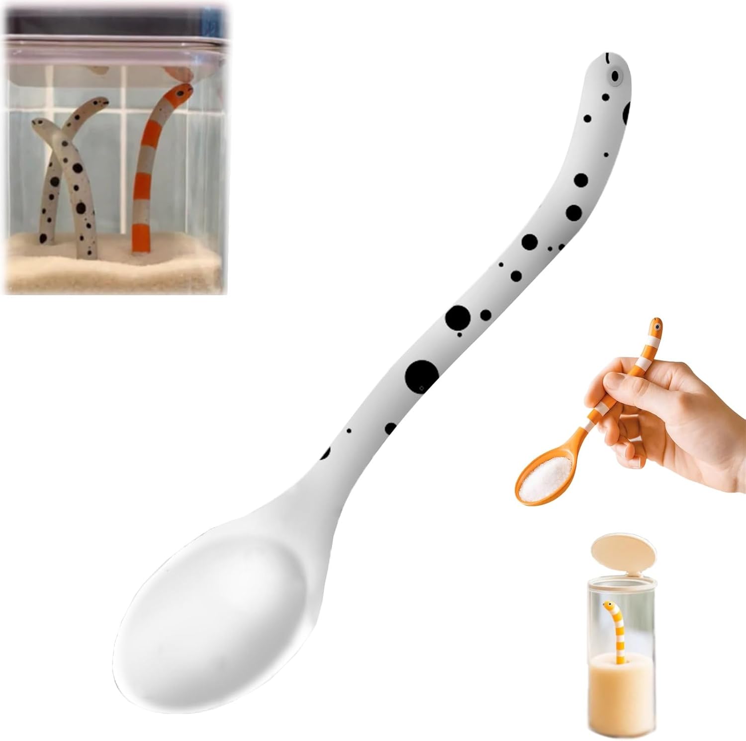 🔥Christmas Hot Sale 70% OFF- Creative Garden Eel Spoon ✨ Practical Yet Whimsical Dining Accessory