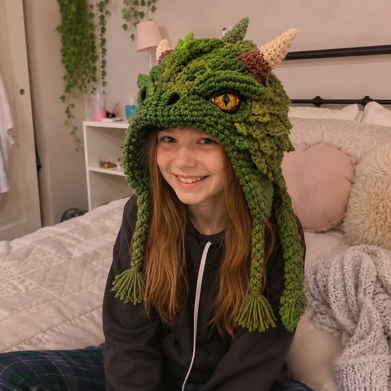 🔥Limited time 70% OFF - 🐉✨ Fantasy Hood Hat DIY Crochet Kit (🧶Relaxing & Beginner-Friendly ) 🎭✨