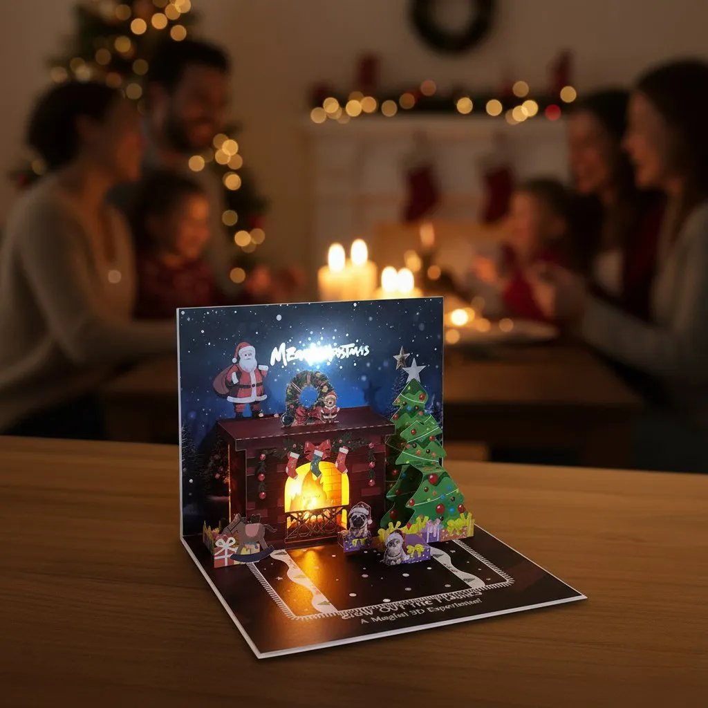 🔥Black Friday 24H Flash Sale 49% OFF🎄Magical Interactive Christmas Card - Blow, Glow & Celebrate! 🎅