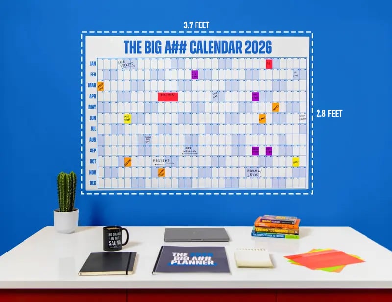 🔥Last Day 55% OFF 📅The Big A## Calendar 2026 - Design Your Amazing 2026!🏃