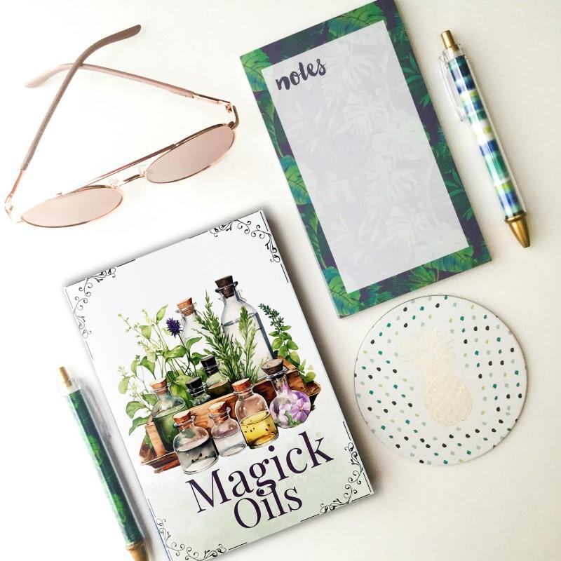 ✨ Magick Oils Quick Reference Book | 54 Attributes, Relationships & Uses | Kitchen Witch Spells & Herb Magic Guide